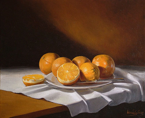 Plato de naranjas